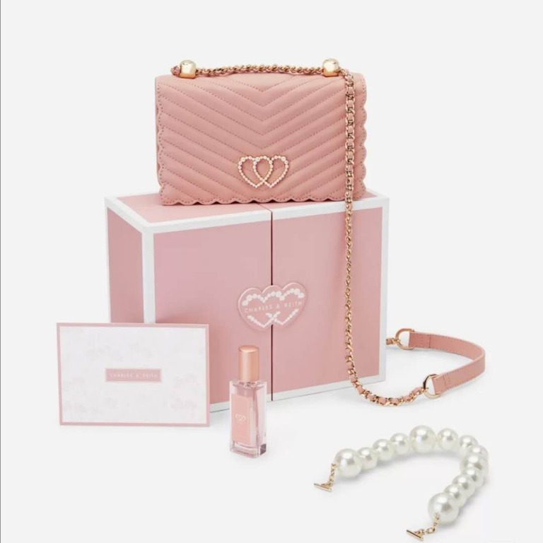 Charles Keith Valentine s Day Limited Edition Pink Bag Perfume