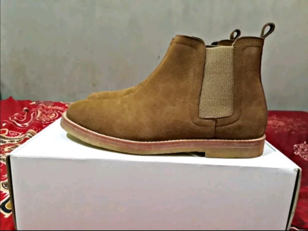 Chelsea Boots Porteegoods suede no zara adidas nike converse puma pedro Fesyen Pria Sepatu Sepatu Boot di Carousell