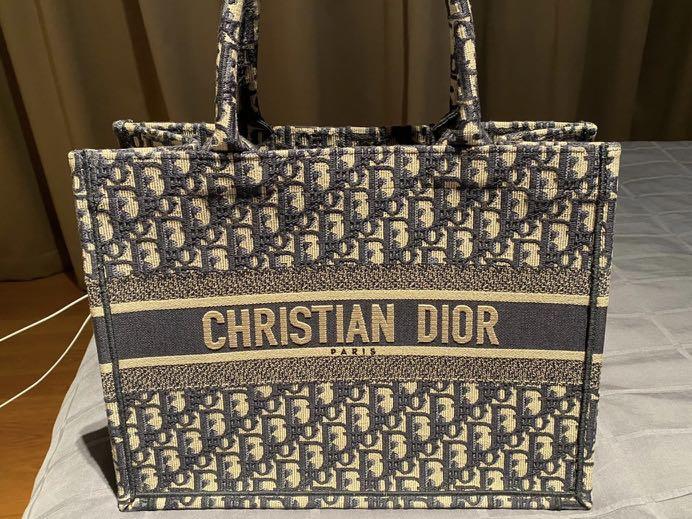dior book tote used