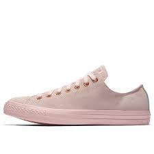 Chuck Taylor All Star Suede Low Top in Vapor Pink Blush Gold Mouse