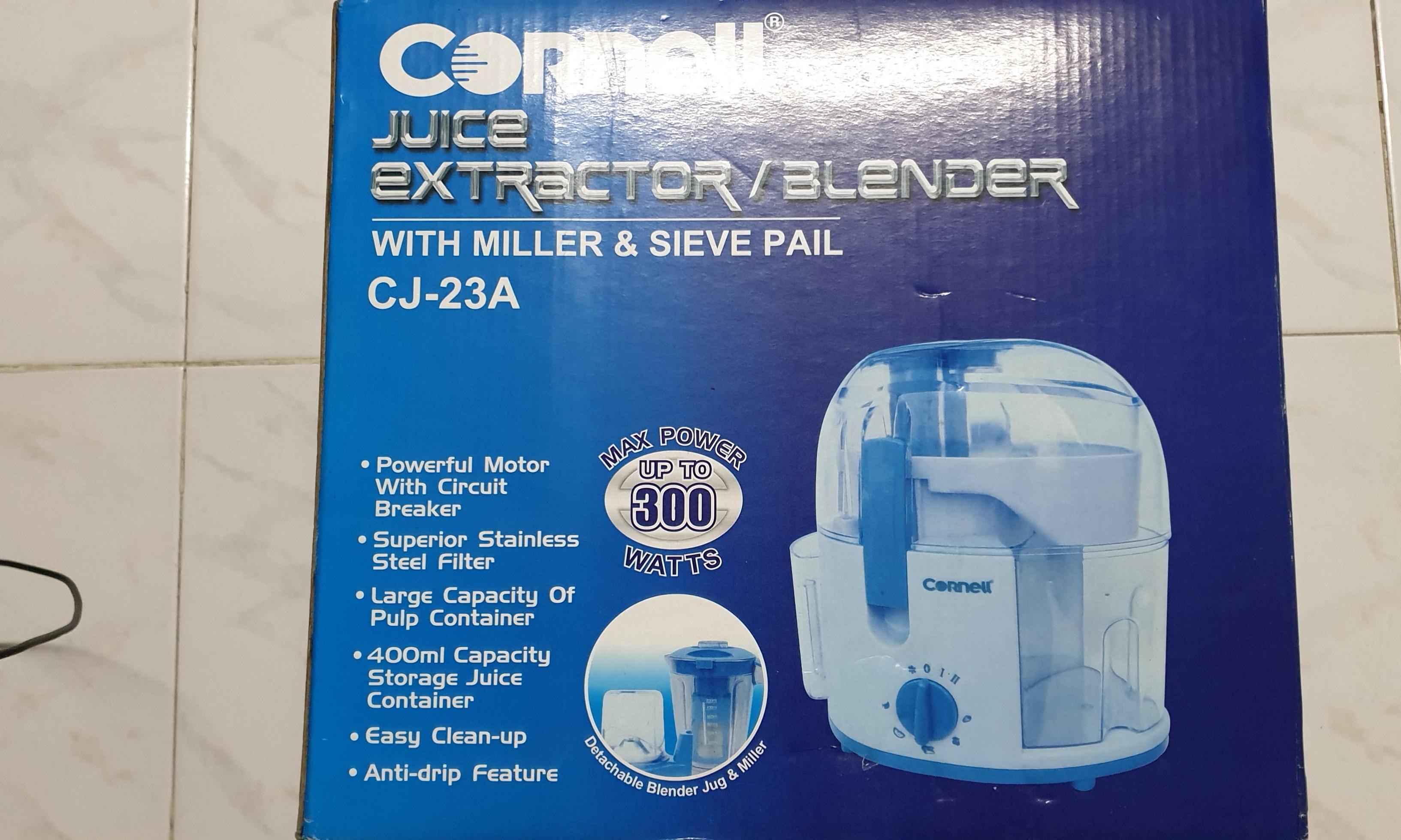 Cornell Juice Extractor/ Blender, TV & Home Appliances, Kitchen