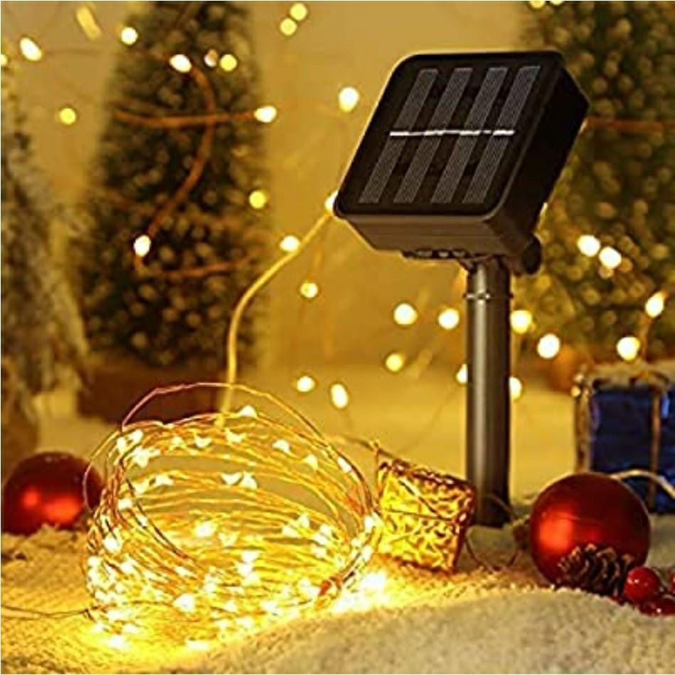 Criacr Solar Lights Outdoor 100 Led 2 Modes Solar Garden Lights 33ft 10m Copper Wire Solar String Lights Waterproof For Christmas Tree Garden Home Wedding Pathway Party Warm White Electronics Others On Carousell