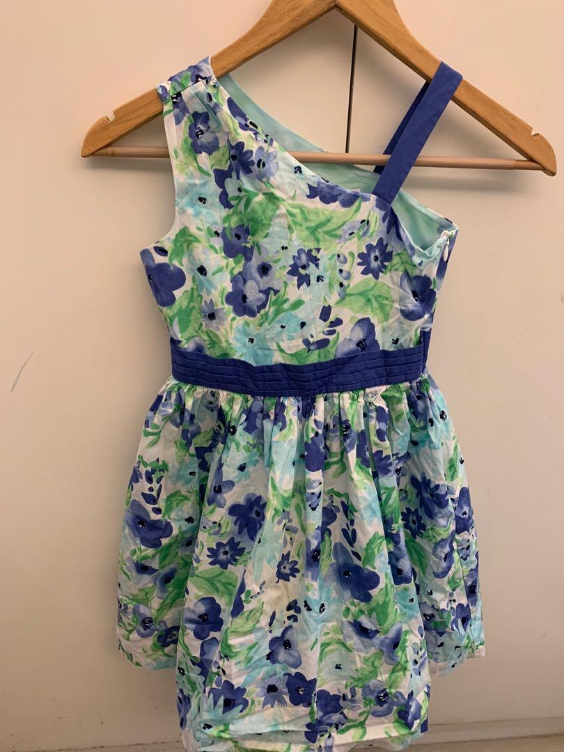 Dressed Up by Gymboree Blue Green Garden Dress Babies Kids