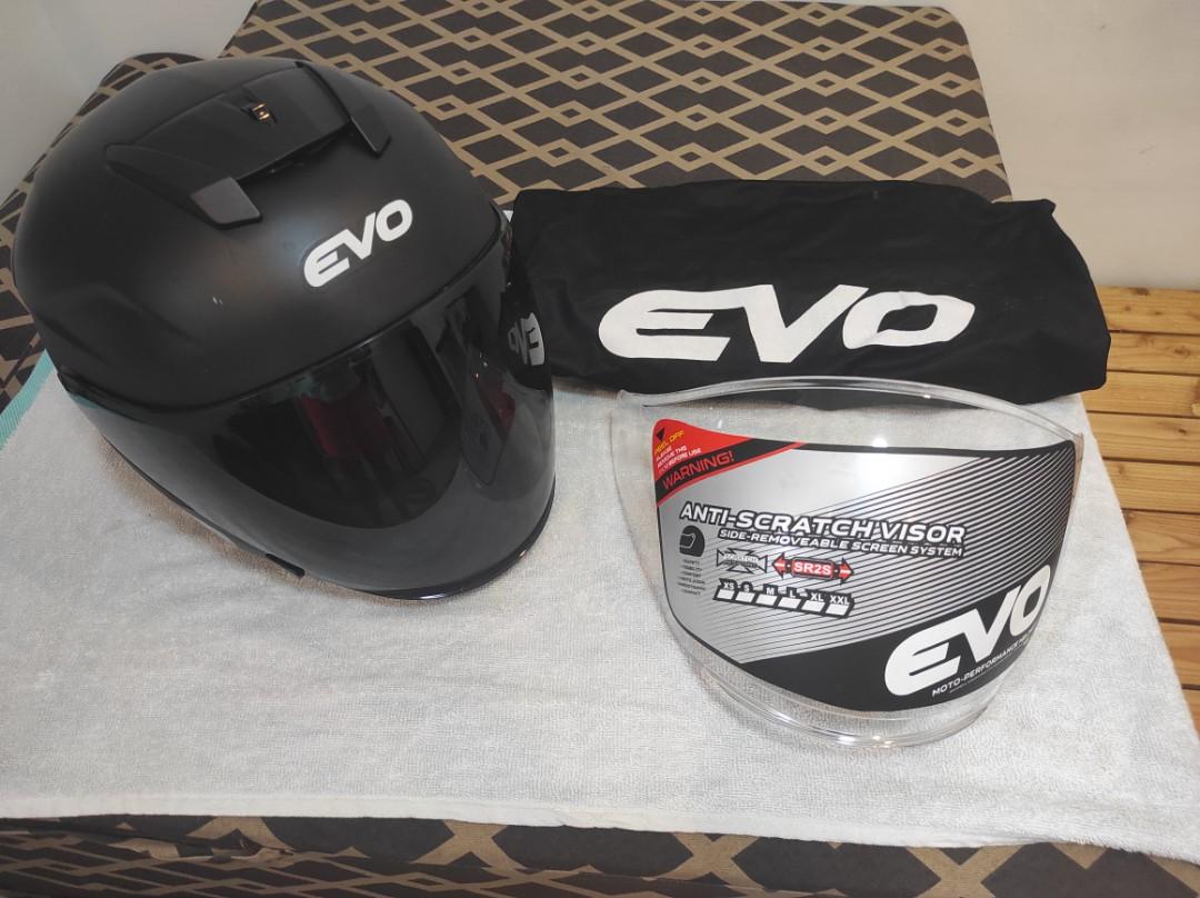 Evo half face helmet 2025 matte black