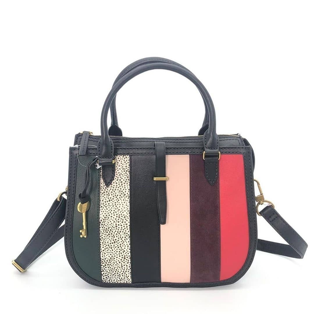 Fossil ryder clearance satchel patchwork