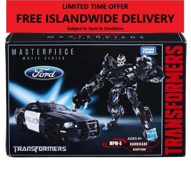 Free Delivery Transformers Movie Masterpiece Mpm 5 Barricade Toys Games Bricks Figurines On Carousell