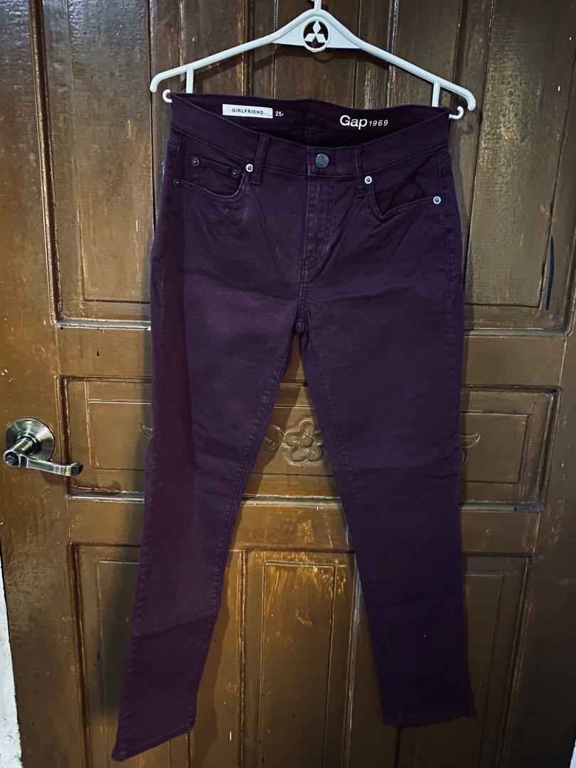 gap maroon pants