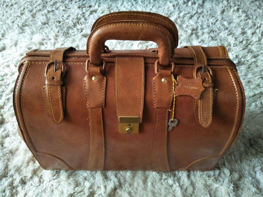 leather carry on duffel