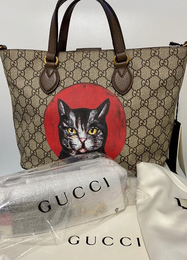 gucci cat tote