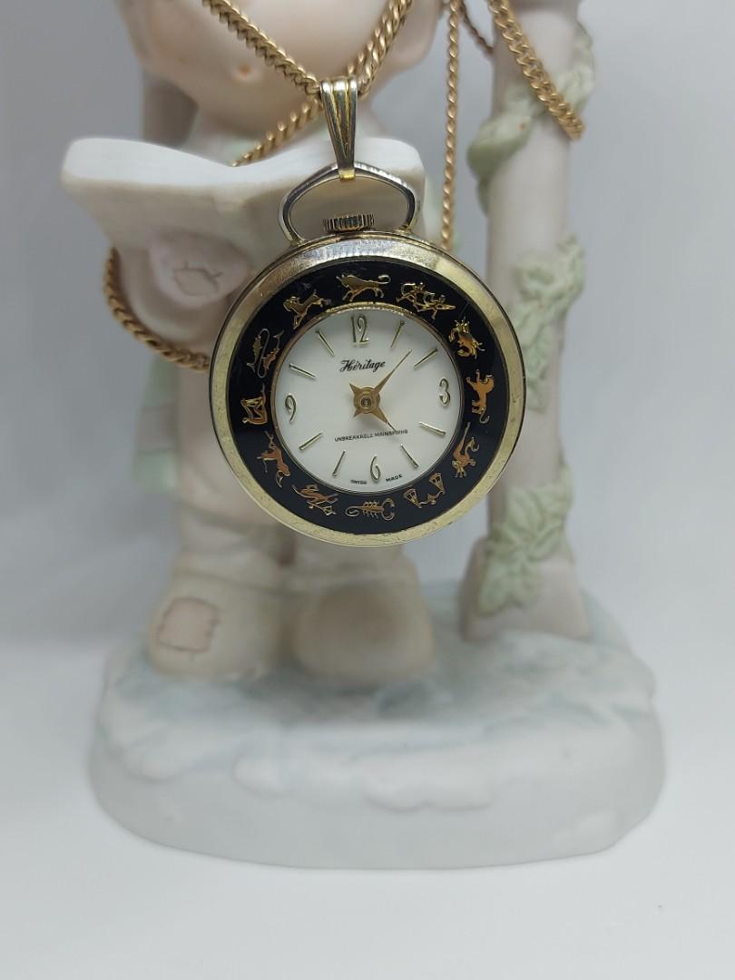 Heritage Swiss Made Zodiac Pocket Watch
