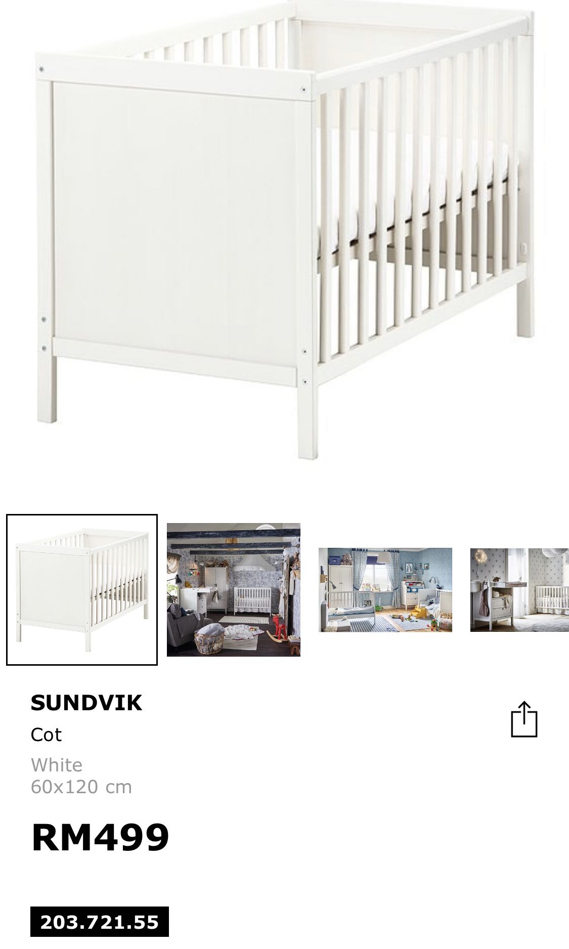 ikea cot teething rail