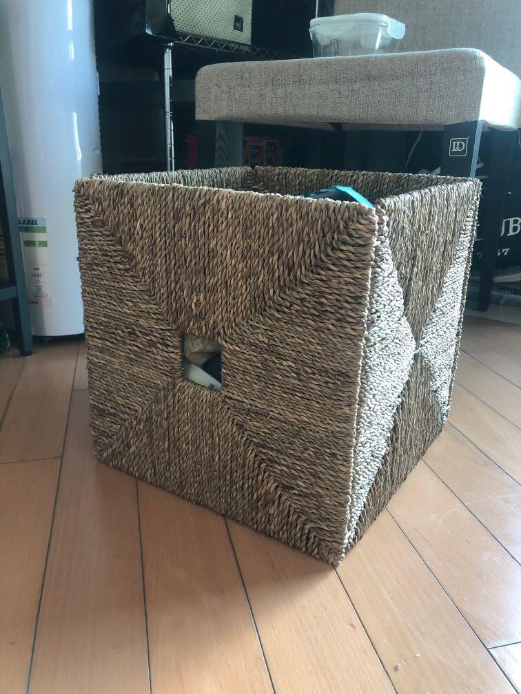 IKEA Knipsa Seagrass basket, 傢俬＆家居, 其他 Carousell