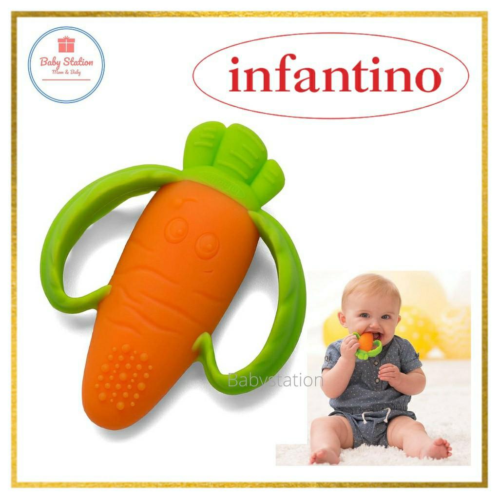 Infantino good bites textured carrot teether sales