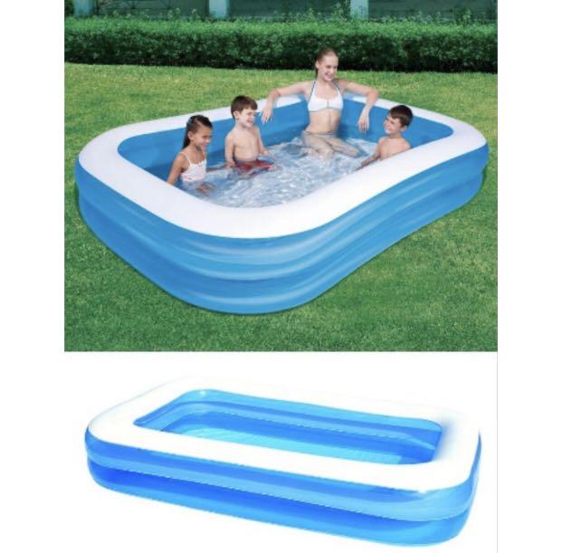 Inflatable Swimming Pool Kolam Renang Pelampung Babies Kids Others On Carousell
