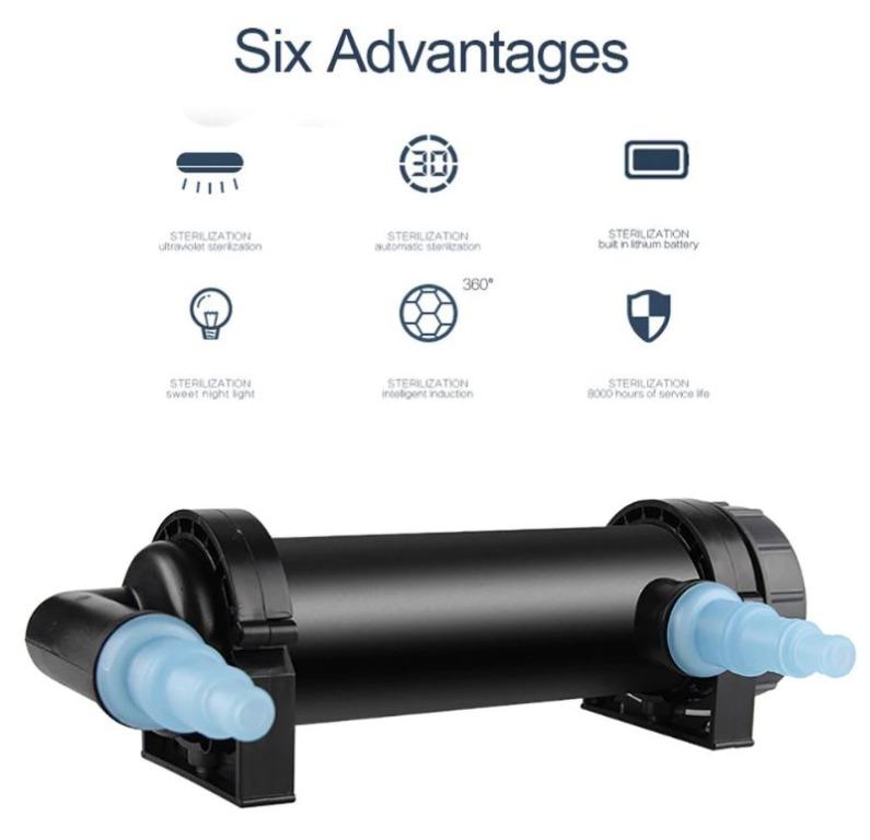 Jebo UV sterilizer aquariums to get rid of bacteria, algae, and other
