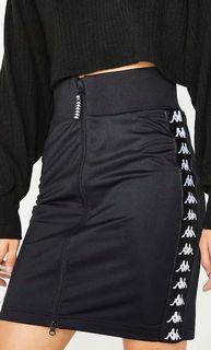 Kappa black zip up skirt