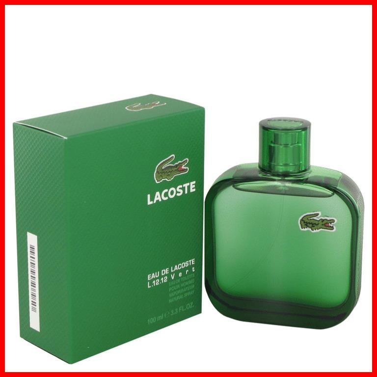 Lacoste Eau De Lacoste L.12.12 Vert by Lacoste 100 ml EDT For Men Original Cash On Delivery, Beauty & Personal Care, Fragrance Deodorants on Carousell