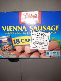 Libbys Vienna Sausage 18cans