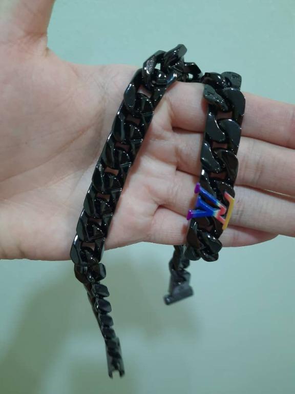 ILoveMY Louis Vuitton Cuban Link with Rainbow logo, Luxury, Accessories on  Carousell