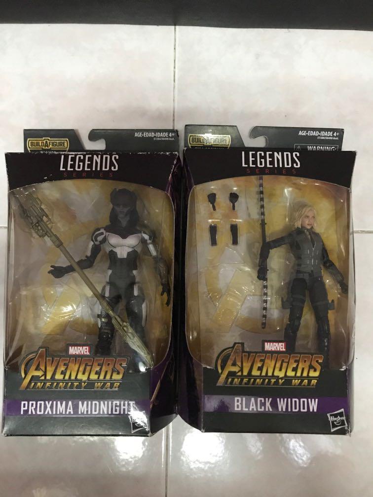 Marvel Legends Proxima Midnight Black Widow Toys Games Action Figures Collectibles On Carousell