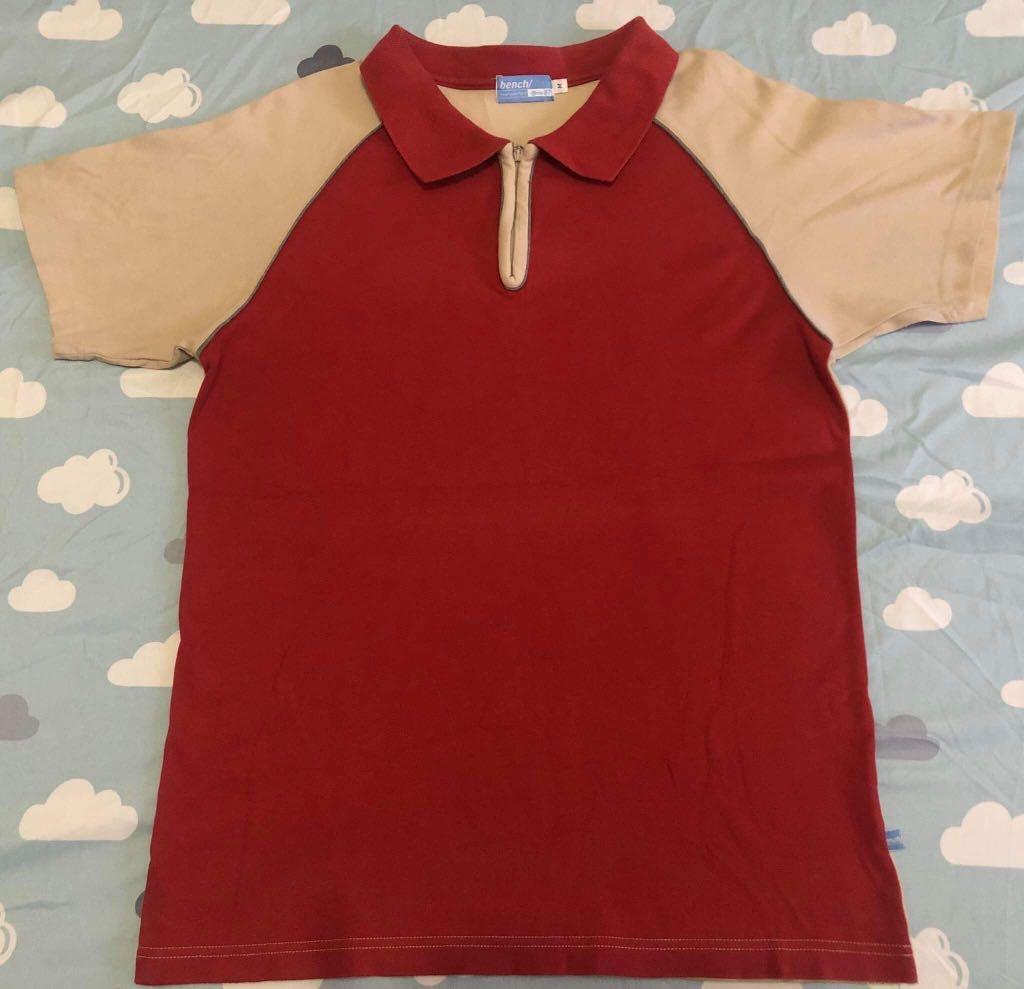 Men’s Zipped Collared Shirt (Category: Tshirts & Polo Shirts ) located in Quezon City. Submitted by igraine_21 (Listing ID 1026692825, Image 1). Description: •PLEASE MANAGE YOUR EXPECTATIONS as these are PRELOVED items with signs of usage; some have very minimal flaws and discolorations. Red/Cream EUC No flaws Size: M Width(chest): 19.5” Length: 27” **Photo may slightly vary from the actual item due to difference in cam lighting/settings. RFS: De