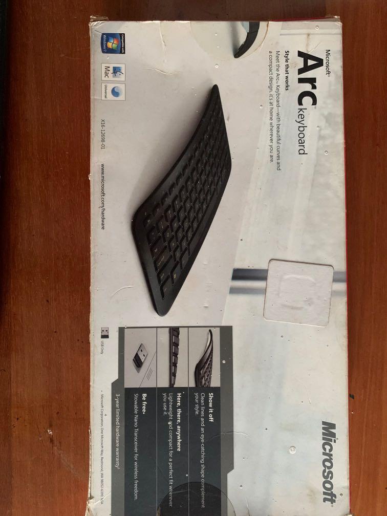 Microsoft ARC Wireless Keyboard, Computers & Tech, Parts & Accessories