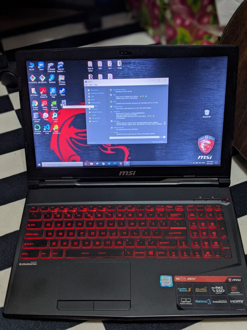 Msi Gaming Laptop Ssd500gb Electronics Computers Laptops On Carousell