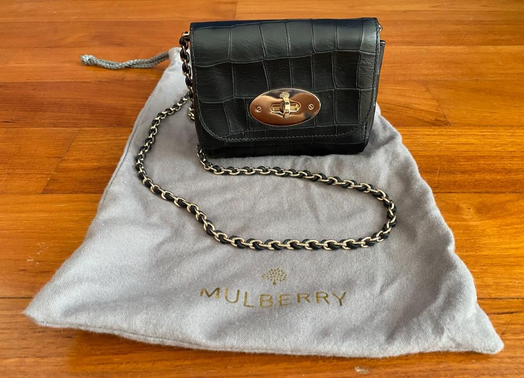 mulberry clutch black