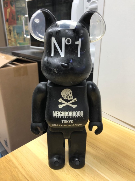 N)無盒嚴重出油有塵腳有漬有使用痕跡需自行清潔Medicom Toy Bearbrick