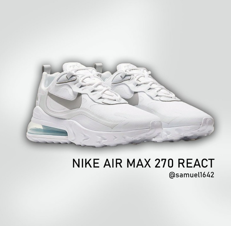 nike 270 grey and white