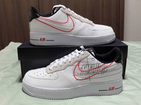 Af1 on sale script swoosh
