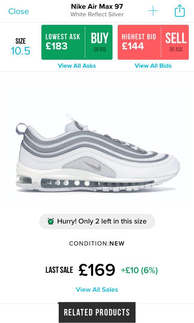 nike 97 white reflective