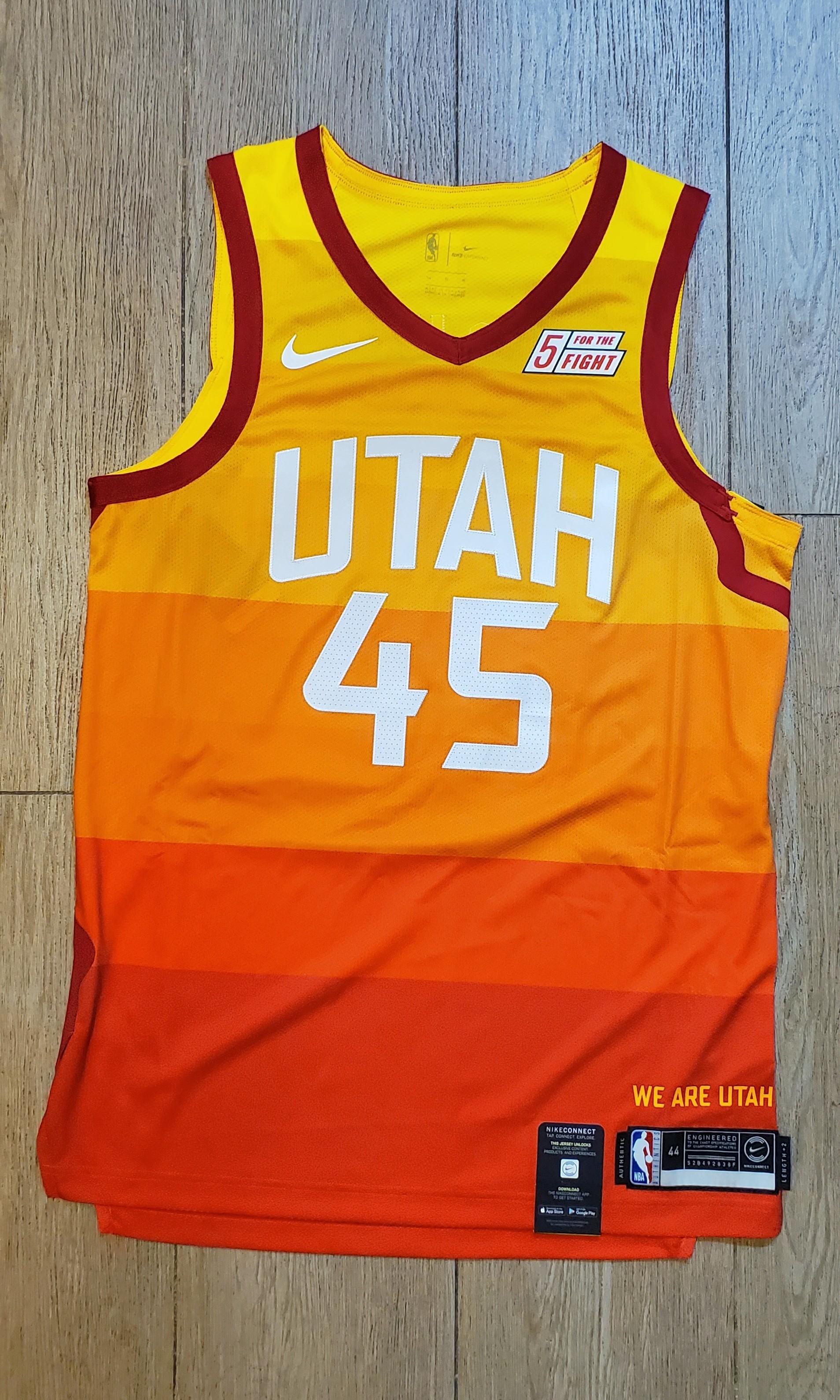 Nike City Connect Utah Jazz Donovan Mitchell #45 Swingman Jersey Size 52  NBA