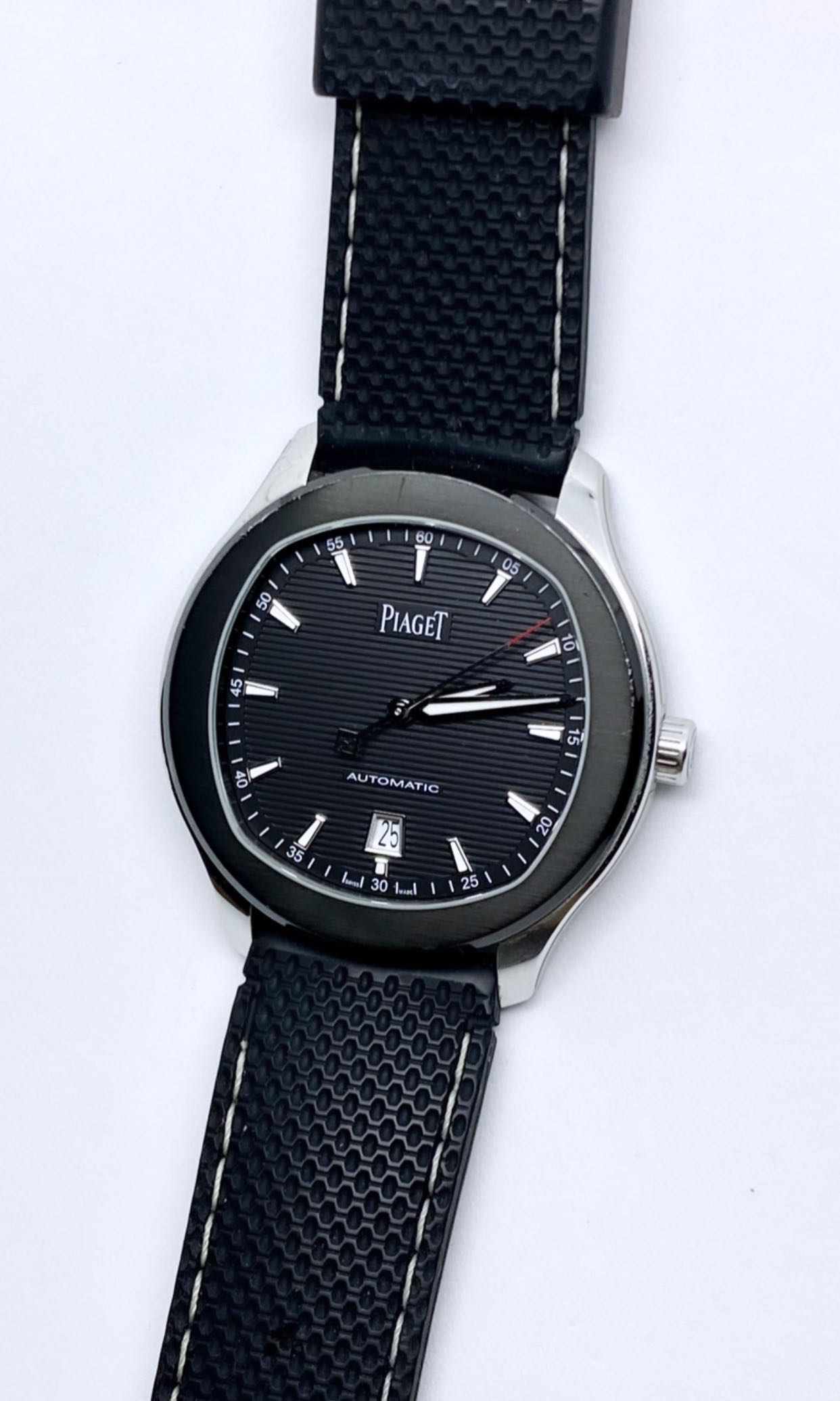Piaget POLO S 42mm MODEL NO. g0a42001 Stainless Steel Black