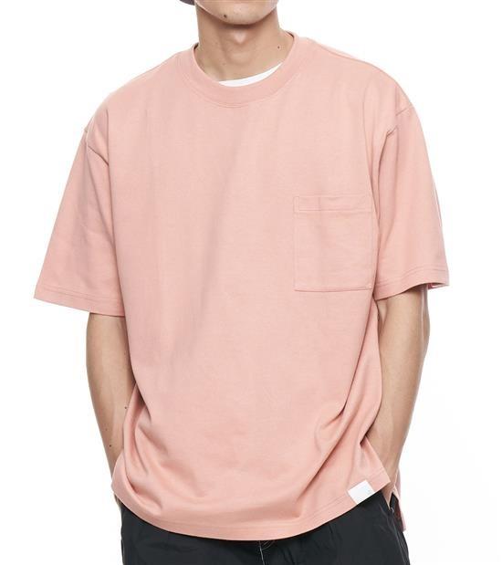 plain me cop重磅棉質big tee 素t 鮭魚粉s hb8