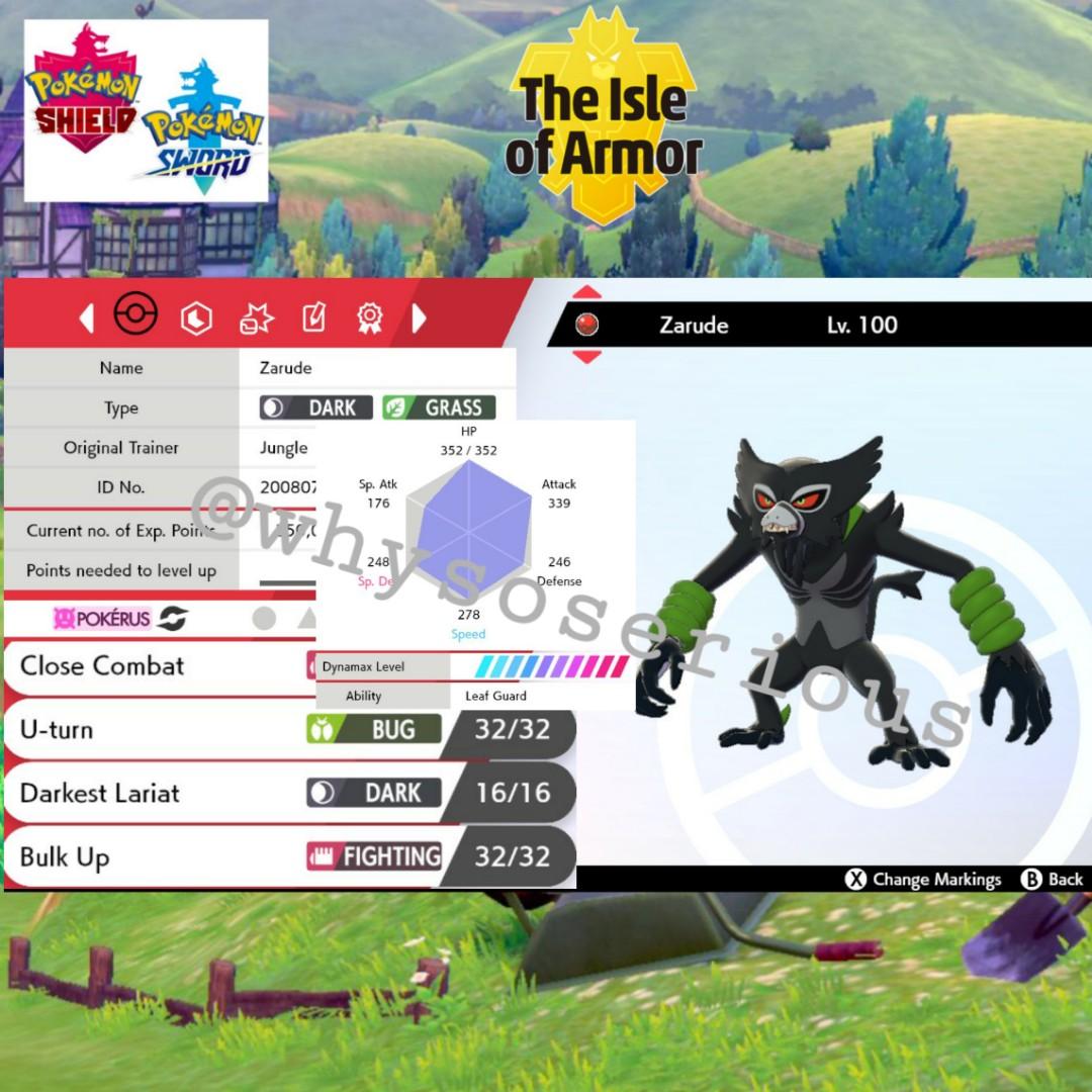 Pokemon Sword and Shield // UNRELEASED EVENT ZARUDE // 6IV