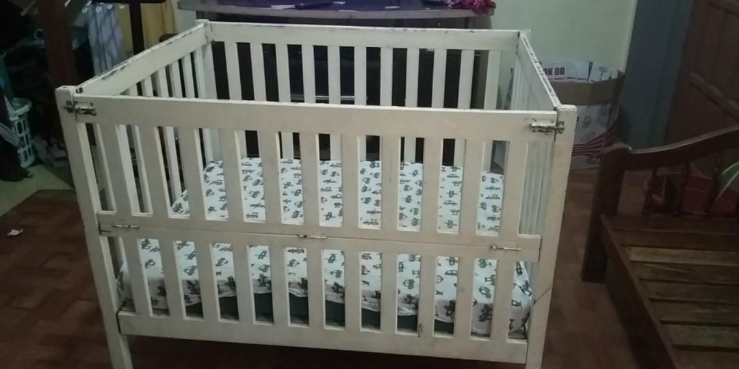 Preloved wood crib, Babies \u0026 Kids, Cots 