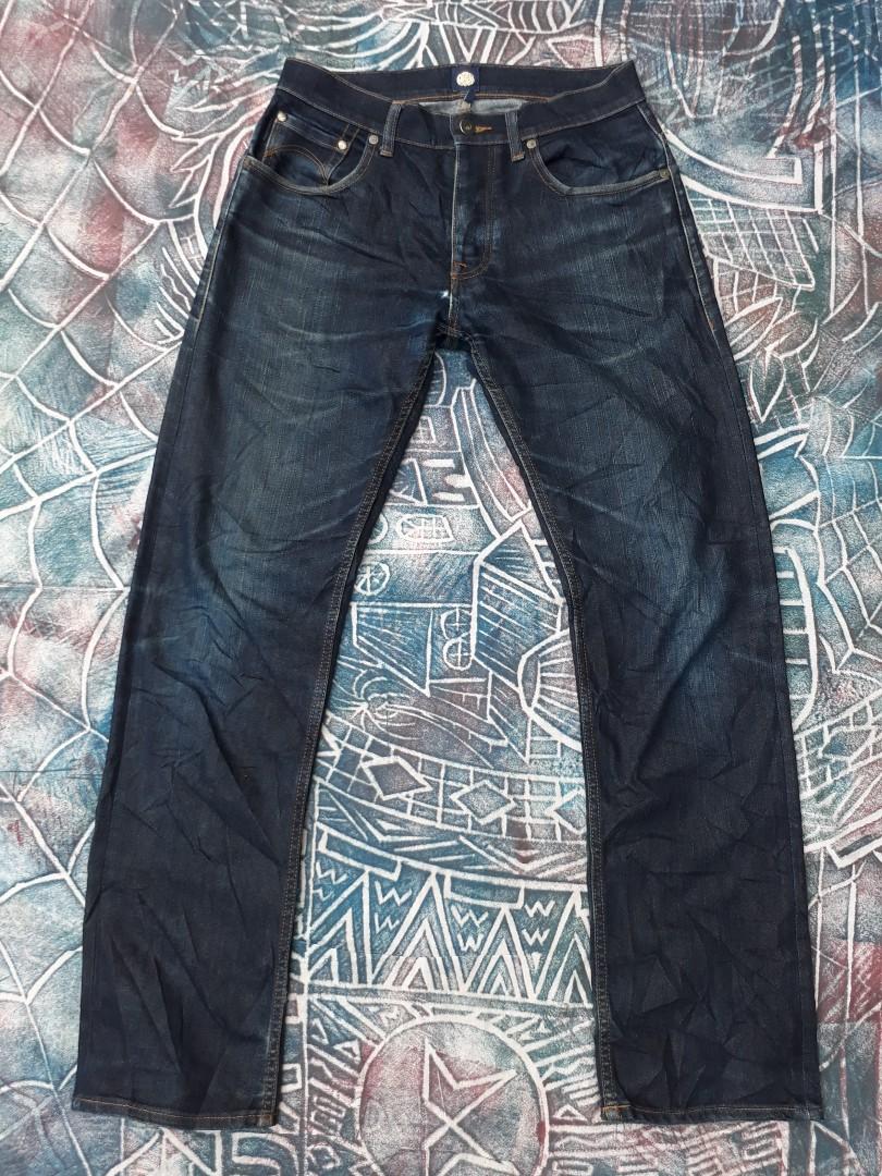 pretty green selvedge jeans