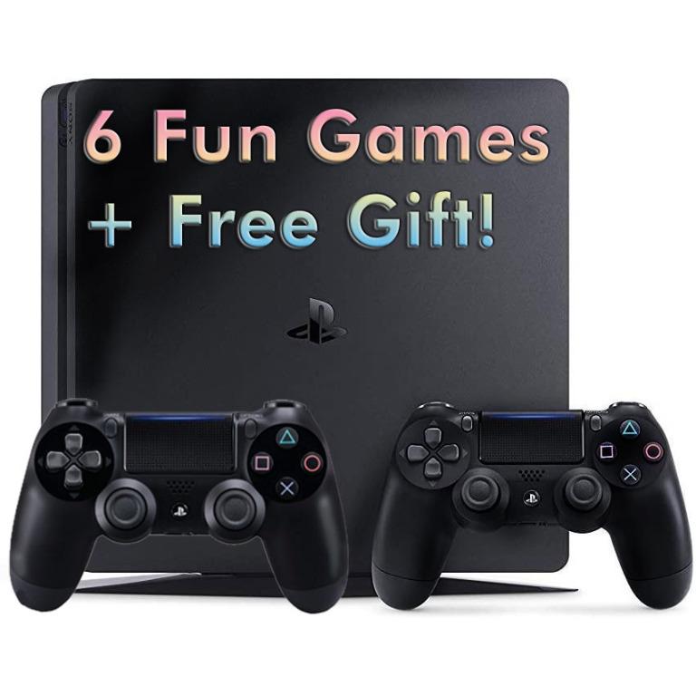 PS4 Slim 1TB Console + Free Vertical Stand + 6 Fun Games!, Toys & Games, Video  Gaming, Video Games on Carousell