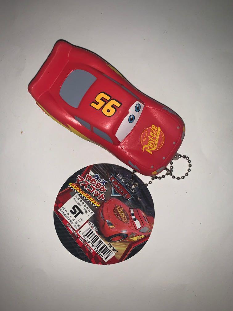 RARE AUTHENTIC Cars Lightning McQueen Squishy Stress Toy KACHOW