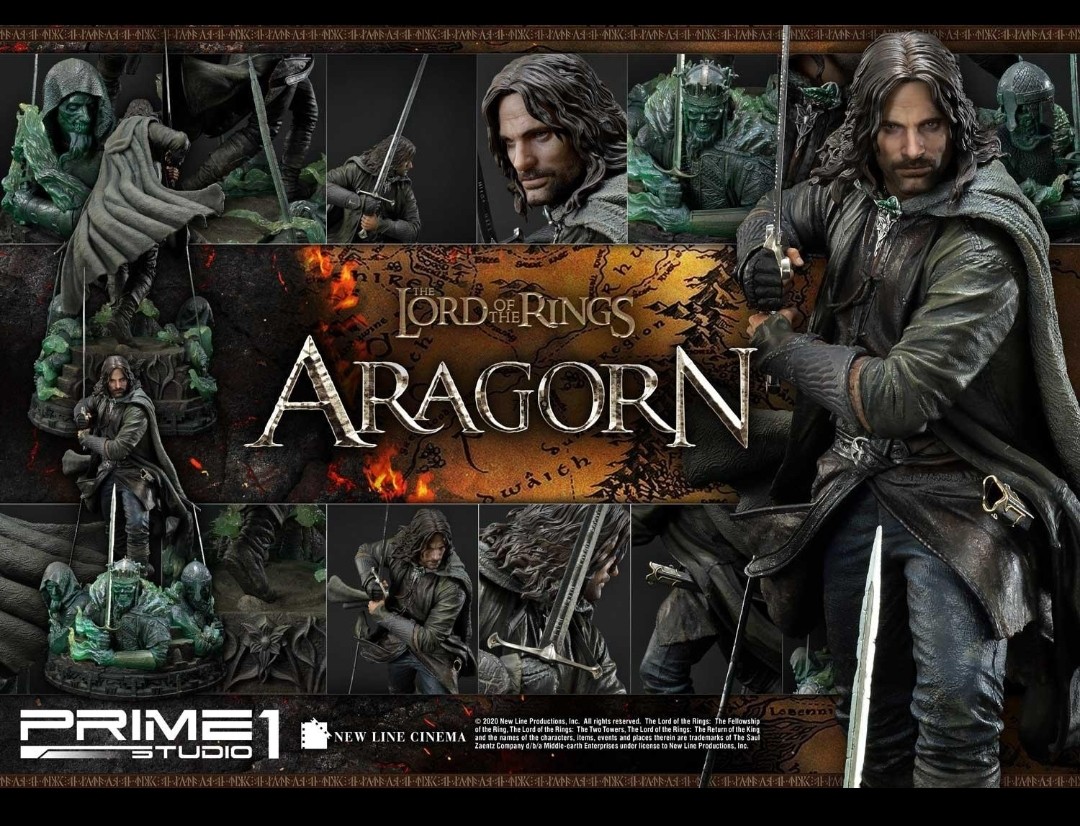 Regular Version Pmlotr 03 Prime 1 Studio 1 4 The Lord Of The Rings The Return Of The King Film Aragorn Toys Games Bricks Figurines On Carousell