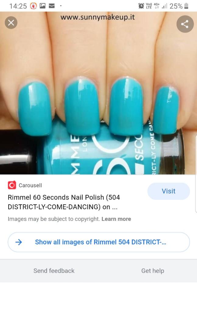 Rimmel London 60 Seconds Nail Polish, Beauty & Personal Care, Hands & Nails  on Carousell