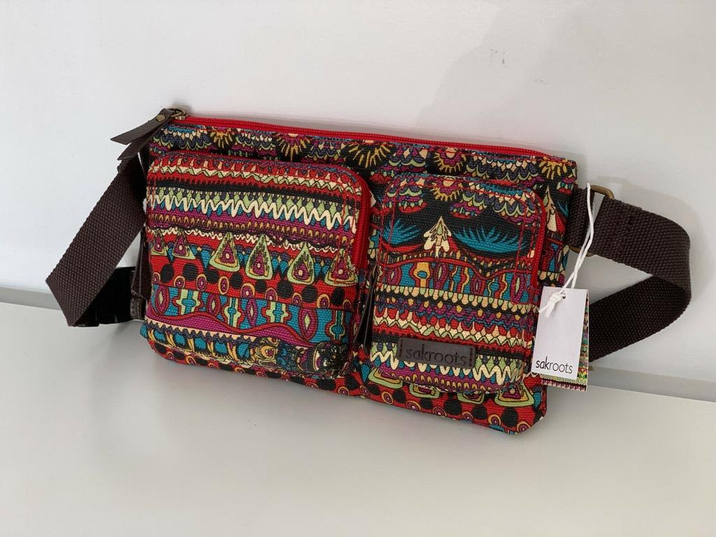 SAKROOTS ARTIST CIRCLE CONVERTIBLE HIP FANNY PACK WAIST BELT CROSSBODY BAG 79 SALE