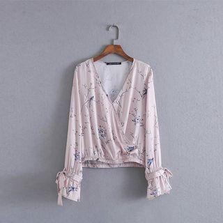 Satin Floral Pink Top