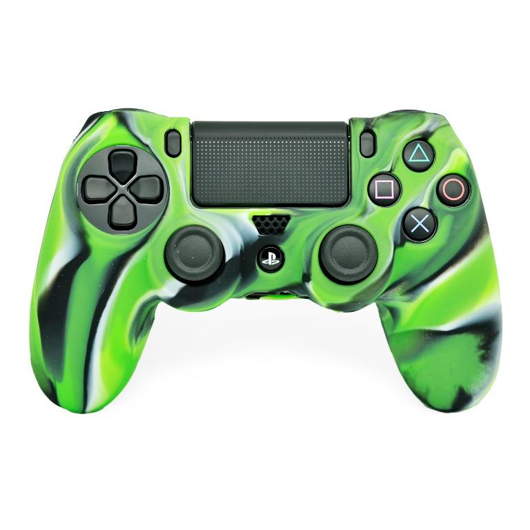 Silicone Rubber Skin Grip Case For Playstation 4 Ps4 Controller Camo Green Toys Games Video Gaming Gaming Accessories On Carousell - roblox ps4 case