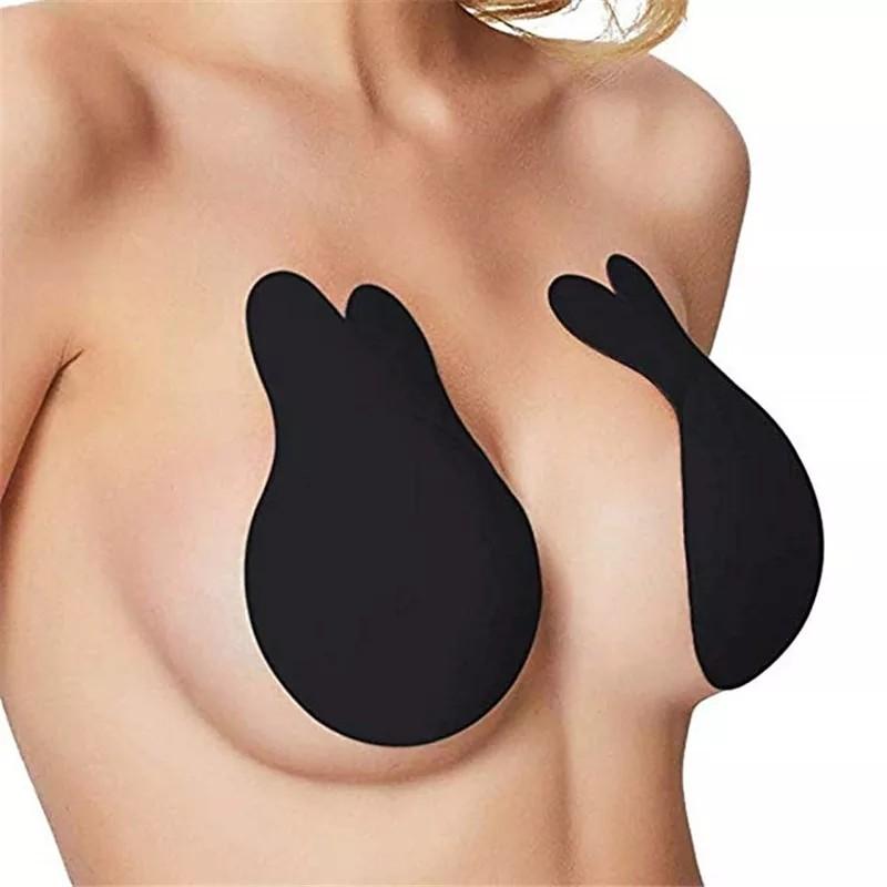 mini B cup women's small chest adjustable thick one piece Seamless  underwear gather together deep V Smooth half cup bra