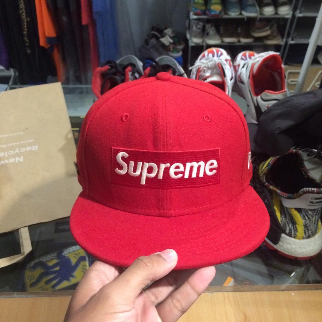 SUPREME BOX LOGO NEW ERA 7 1/2 GORETEX CAP, Men's Fashion, Watches