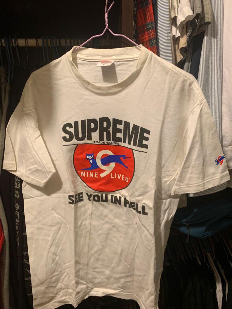 Supreme 9 lives tee sales