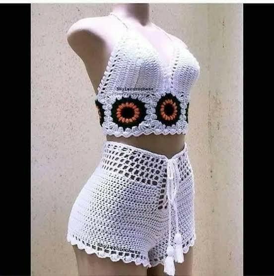 Terno Halter CropTop Crochet FREE SHIPPING Women s Fashion Tops Sleeveless on Carousell