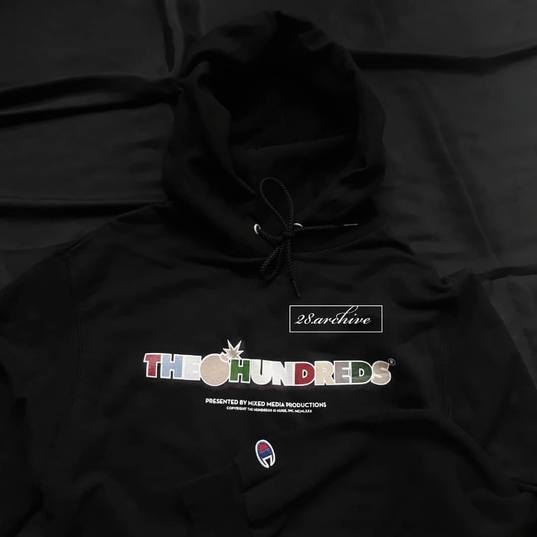 The hundreds shop x champion hoodie